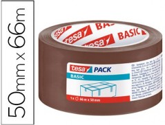 FITA ADESIVA TESA CASTANHA BASIC 66 MT X 50 MM PARA EMBALAGE