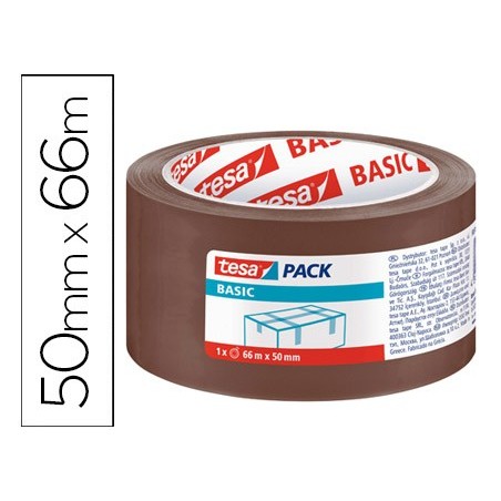 FITA ADESIVA TESA CASTANHA BASIC 66 MT X 50 MM PARA EMBALAGE
