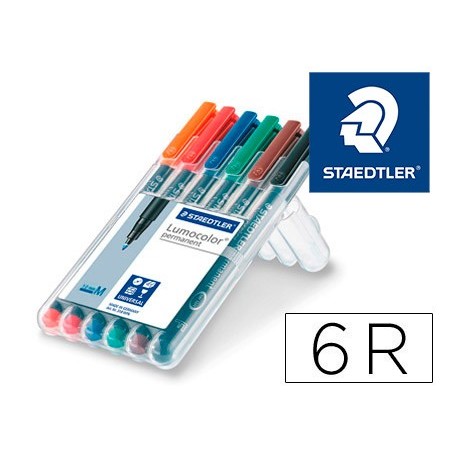 MARCADOR STAEDTLER LUMOCOLOR RETROPROJECCAO 317-5 PONTA 0,8-