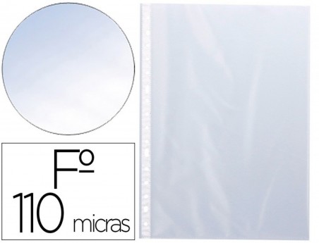 BOLSA CATALOGO Q-CONNECT FOLIO PVC 120 MICRONS CRISTAL CAIXA