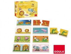 PUZZLE GOULA MADEIRA 20 PEÇAS CONTRARIOS LEO O REI DA SELVA