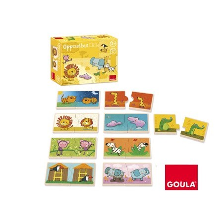 PUZZLE GOULA MADEIRA 20 PEÇAS CONTRARIOS LEO O REI DA SELVA