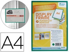 BOLSA PARA PENDURAR TARIFOLD DIN A4 ADESIVA VERDE