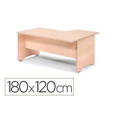 ALA PARA MESA ROCADA SERIE WORK 180X120 CM ESQUERDA ACABAMEN