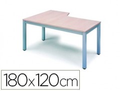 ALA PARA MESA ROCADA SERIE EXECUTIVE 180X120 CM DIREITA ACAB