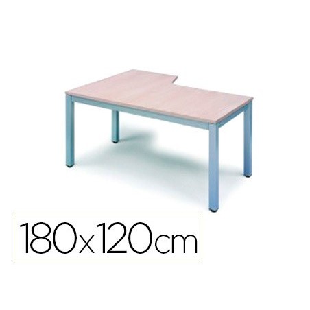 ALA PARA MESA ROCADA SERIE EXECUTIVE 180X120 CM DIREITA ACAB