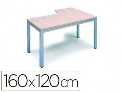 ALA PARA MESA ROCADA SERIE EXECUTIVE 160X120 CM ESQUERDA ACA