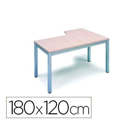 ALA PARA MESA ROCADA SERIE EXECUTIVE 180X120 CM ESQUERDA ACA