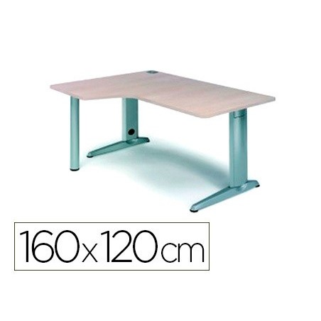 ALA PARA MESA ROCADA SERIE METAL 160X120 CM ESQUERDA ACABAME