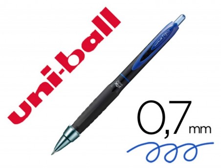 12un ESFEROGRÁFICA UNI-BALL ROLLER UMN-307 RETRACTIL 0,7 MM
