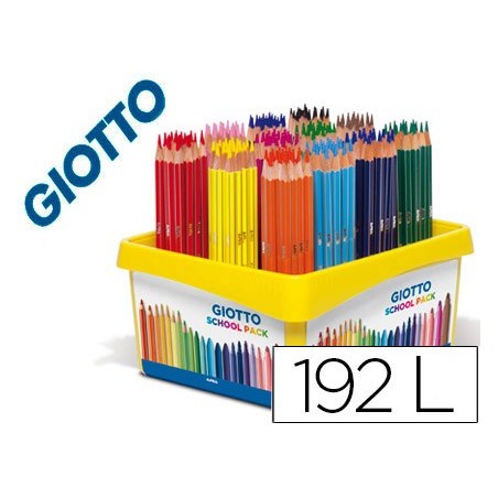 LAPIS DE CORES GIOTTO STILNOVO SCHOOL PACK DE 192 UNIDADES 1