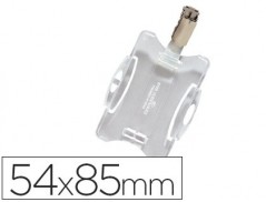 25un IDENTIFICADOR COM CLIP GIRATORIO DURABLE USO VERTICAL/H