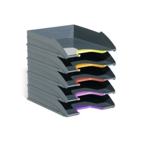 BANDEJA SECRETARIA DURABLE PLASTICO CINZA 255X55X330 MM PACK