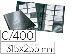 PORTA CART ES DURABLE DIN A4 VISIFIX CENTIUM 4 ANEIS 20 BOLS