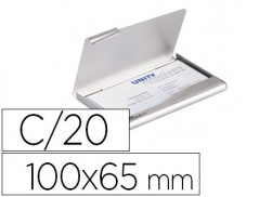 PORTA CARTÕES DURABLE ALUMINIO CAPACIDADE 20 CARTÕES DE VISI