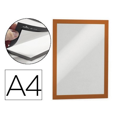 MOLDURA PORTA ANUNCIOS DURABLE MAGNETICO DIN A4 DORSO ADESIV