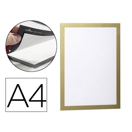 MOLDURA PORTA ANUNCIOS DURABLE MAGNETICO DIN A4 DORSO ADESIV