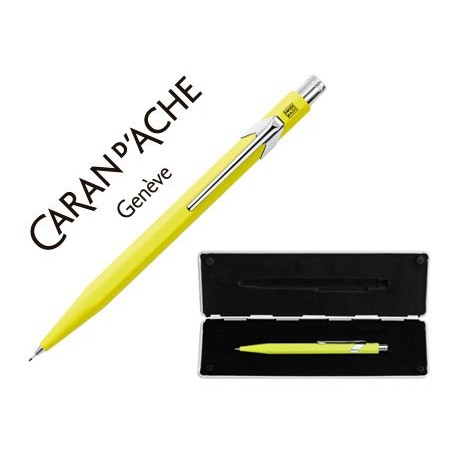 LAPISEIRA CARAN D'ACHE 844 0,7 MM COM ESTOJO AMARELO FLUOR