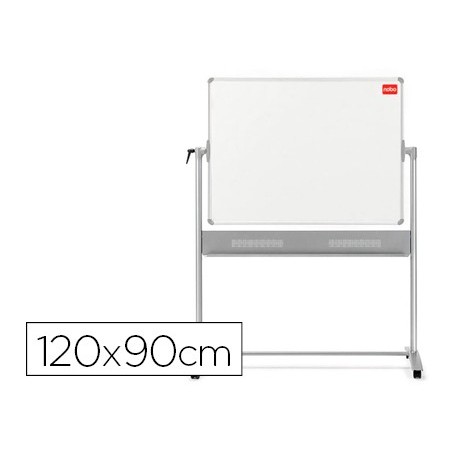 PIZARRA BLANCA NOBO MOVIL PRESTIGE MAGNETICA DE ACERO VITRIF