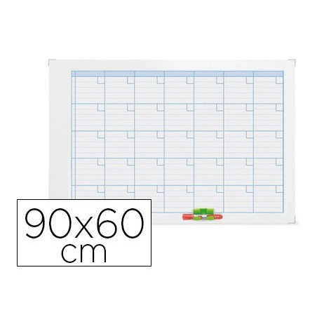 PLANNING MAGNETICO NOBO ANUAL MARCO METALICO 90X60 CM