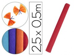 PAPEL CREPE FLORISTA LIDERPAPEL 50 CM X 2,5 M 85G/M2 VERMELH