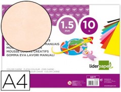 GOMA EVA LIDERPAPEL DIN A4 60G/M2 ESPESSURA 1,5MM CARNE