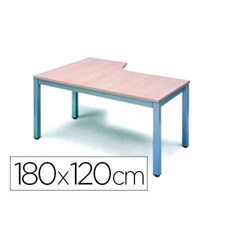MESA OFICINA ROCADA SERIE EXECUTIVE FORMA EN L DERECHA 180X1