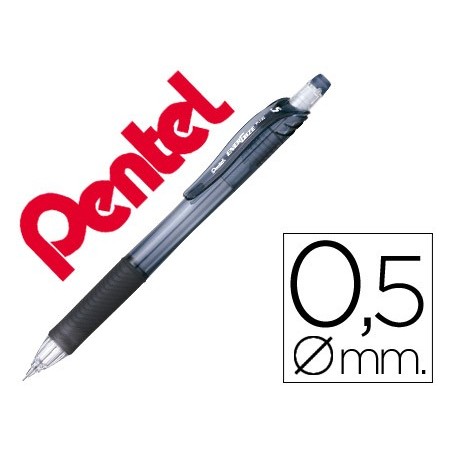 12un LAPISEIRA PENTEL ENERGIZE X 0.5 MM -PRETA