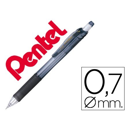 12un LAPISEIRA PENTEL ENERGIZE X 0.7 MM -PRETA