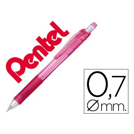 12un LAPISEIRA PENTEL ENERGIZE X 0.7 MM -ROSA
