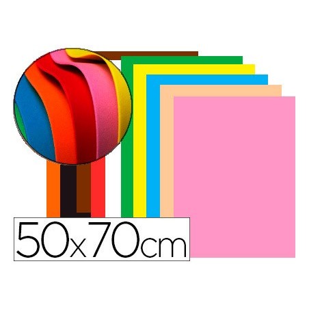 10un GOMA EVA LIDERPAPEL 50X70 CM 60G/M2 ESPESSURA 1,5 MM CO