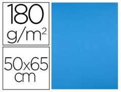 CARTOLINA LIDERPAPEL 50X65 CM 180G/M2 AZUL PACK DE 25 UNIDAD
