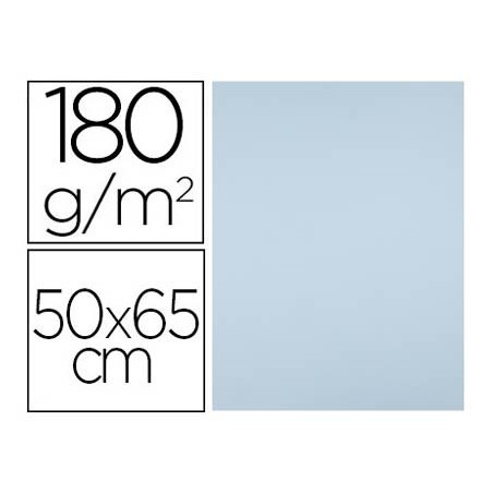 CARTOLINA LIDERPAPEL 50X65 CM 180G/M2 CELESTE PACK DE 25 UNI