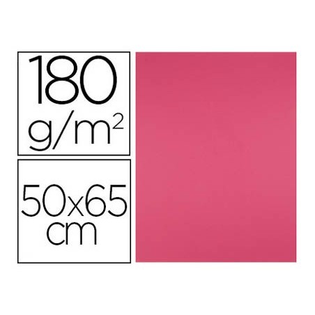 CARTOLINA LIDERPAPEL 50X65 CM 180G/M2 FUCSIA PACK DE 25 UNID