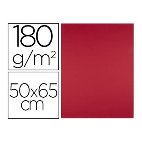 CARTOLINA LIDERPAPEL 50X65 CM 180G/M2 VERMELHO NATAL PACK DE