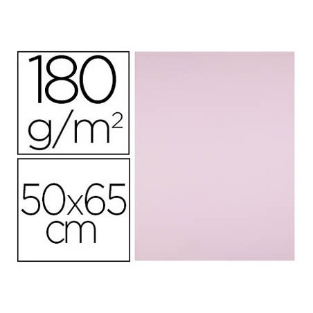 CARTOLINA LIDERPAPEL 50X65 CM 180G/M2 ROSA PACK DE 25 UNIDAD