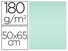 CARTOLINA LIDERPAPEL 50X65 CM 180G/M2 VERDE PACK DE 25 UNIDA