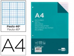 RECARGA LIDERPAPEL A4 100 FOLHAS 100 G/M2 PAUTA N? 46 4 FURO
