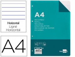 RECARGA LIDERPAPEL A4 100 FOLHAS 100 G/M2 PAUTADO HORIZONTAL