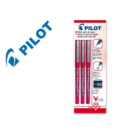 ESFEROGRAFICA PILOT 0.5 MM V-53 VERMELHAS - EM BLISTER