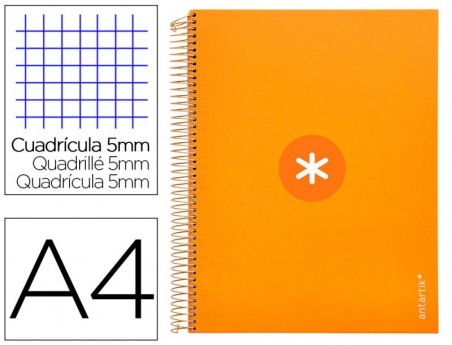 CADERNO ESPIRAL LIDERPAPEL DIN A4 ANTARTIK CAPA FORRADA 120