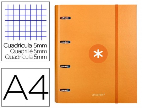 PASTA LIDERPAPEL ANTARTIK COM RECARGA E ABA DIN A4 QUADRICUL