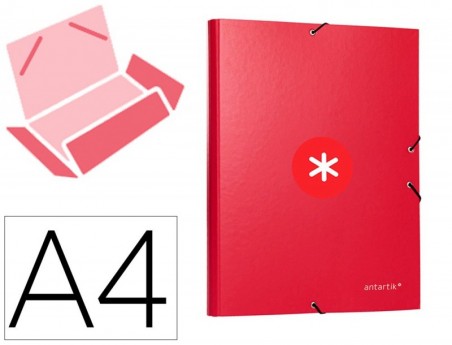 PASTA DE ELASTICOS LIDERPAPEL ANTARTIK DIN A4 3 ABAS CARTAO