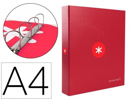 PASTA LIDERPAPEL ANTARTIK DIN A4 FORRADA 4 ANEIS 40 MM MISTO