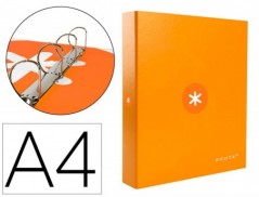PASTA LIDERPAPEL ANTARTIK DIN A4 FORRADA 4 ANEIS 40 MM MISTO