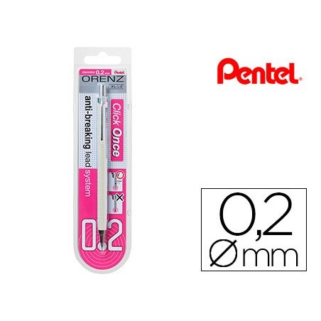 LAPISEIRA PENTEL ORENZ 0,2 MM -BRANCO-EM BLISTER DE 1 UNIDAD