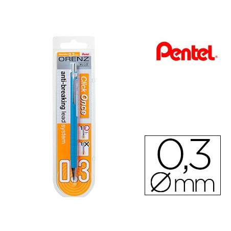 LAPISEIRA PENTEL ORENZ 0,3 MM -AZUL-EM BLISTER DE 1 UNIDADE