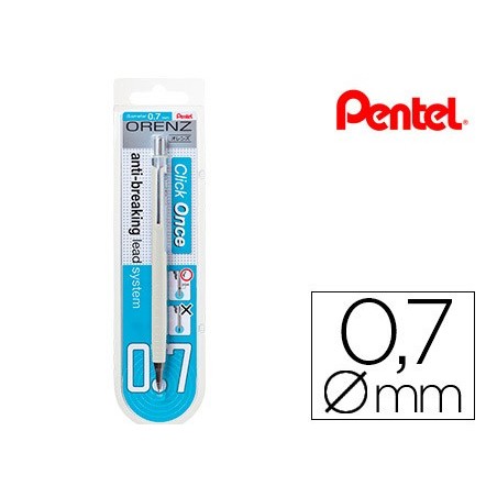 LAPISEIRA PENTEL ORENZ 0,7 MM -BRANCO-EM BLISTER DE 1 UNIDAD