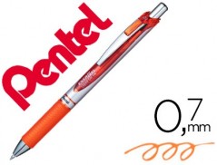 12un ROLLER PENTEL BL77 0,7 MM ENERGEL RETRATIL LARANJA