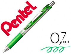 12un ROLLER PENTEL BL77 0,7 MM ENERGEL RETRATIL VERDE CLARO